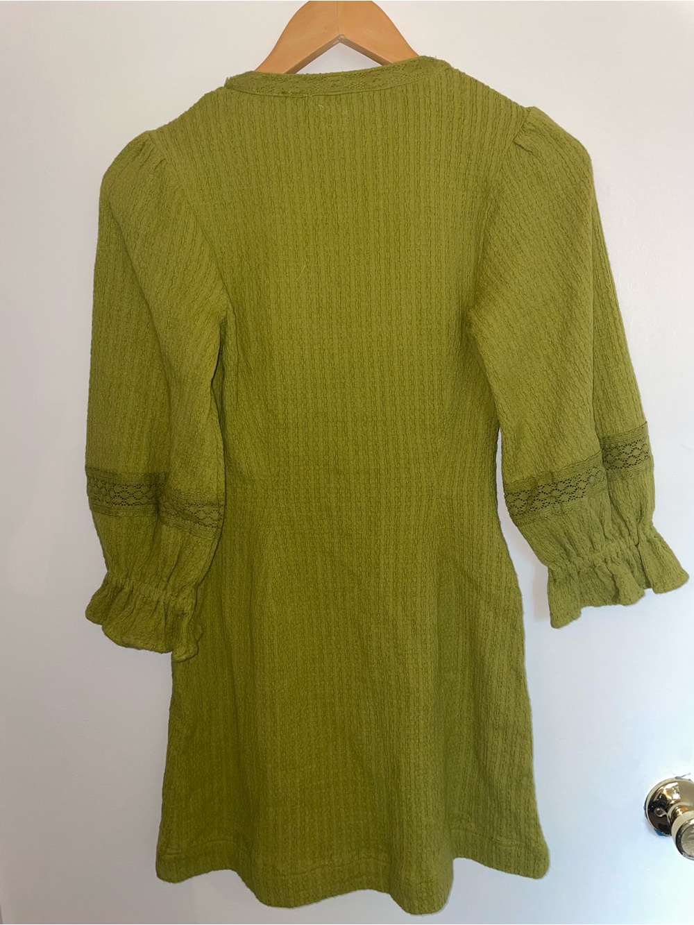 Free People Olive Green Mini Dress - Picture 2 of 2
